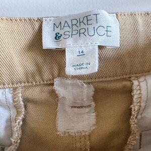 Market & Spruce Beige Trousers